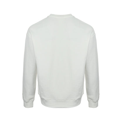Moncler/Mask Foam Large Logo Printed Round Neck Sweatshirt