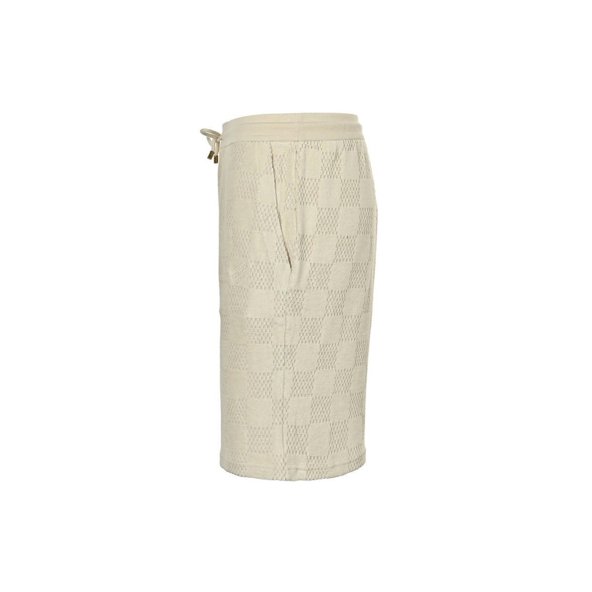 Louis Vuitton checkerboard drawstring terry shorts