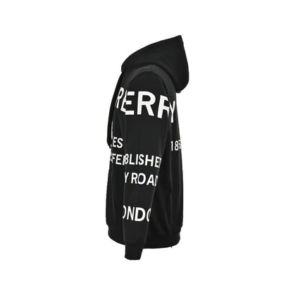 Burberry thick rubber letter print hooded sweatshirt
