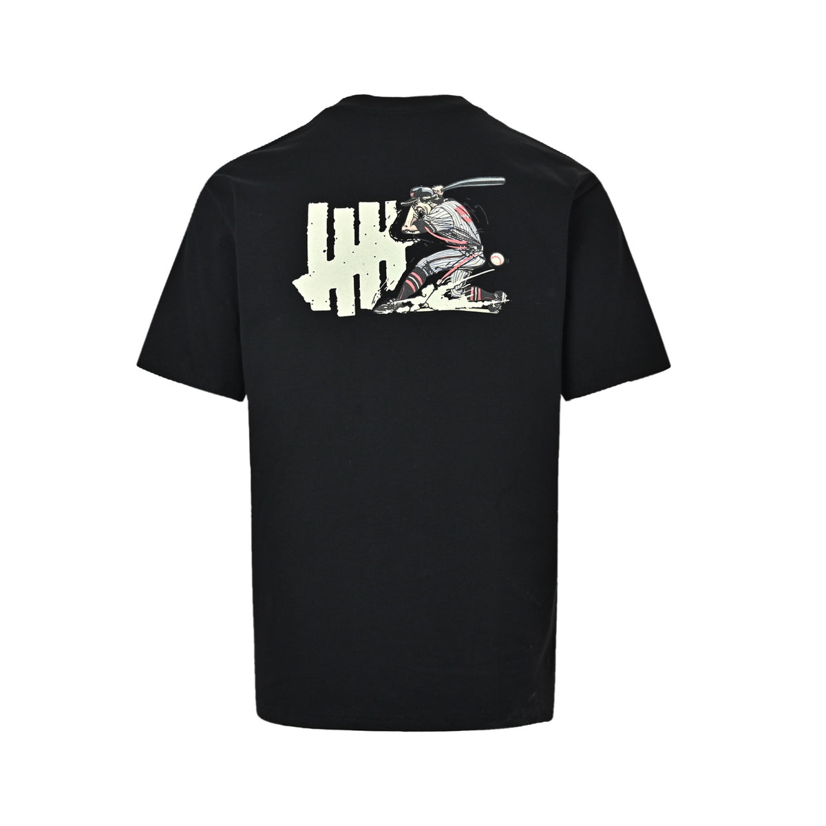 UNDEFEATED Five Stripes Logo Baseball Pattern Raglan Short Sleeves