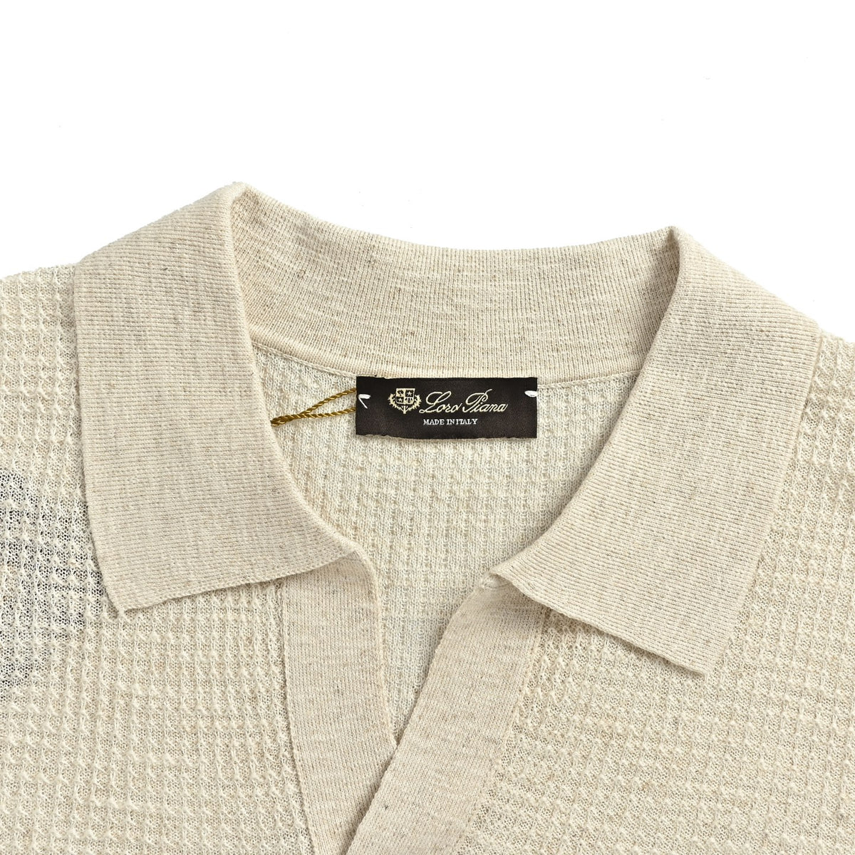 Loro Piana/LP Floral Seagull Neck Polo Short Sleeve