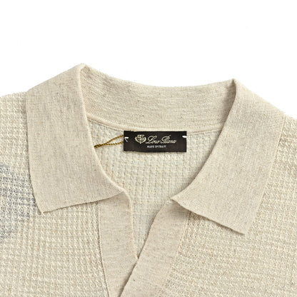Loro Piana/LP Floral Seagull Neck Polo Short Sleeve
