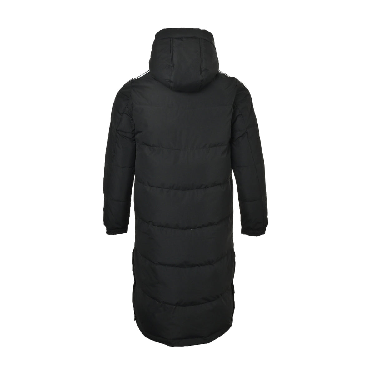 Adidas three-stripe long off-shoulder down jacket