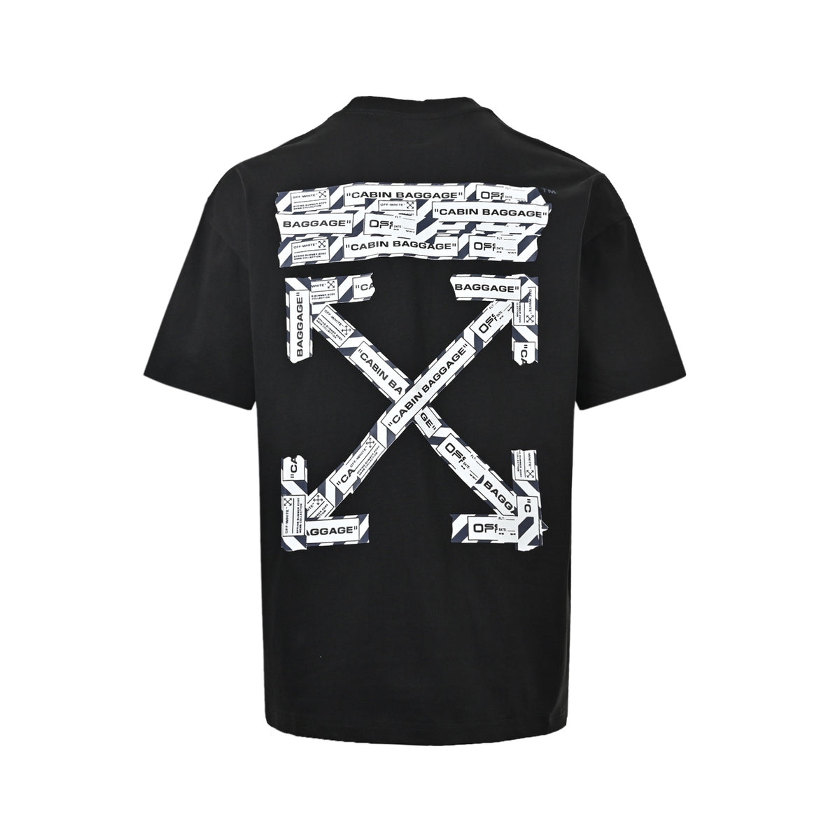 OFF WHITE airport tape arrow print short sleeves