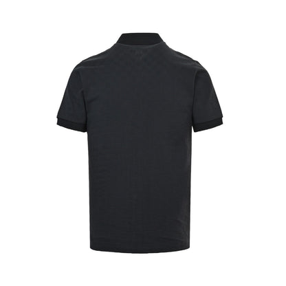 Louis Vuitton pearl button checkerboard embroidery Polo short sleeves