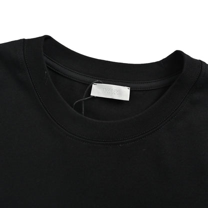 Dior short sleeves with square logo embroidery on the chest