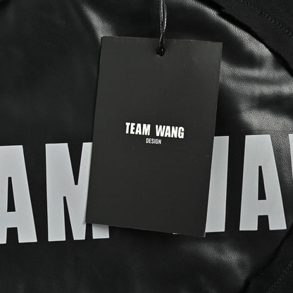 TEAM WANG 25ss bubble design short sleeves