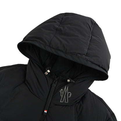 Moncle/Mask 25Fw arm silicone logo hooded down jacket