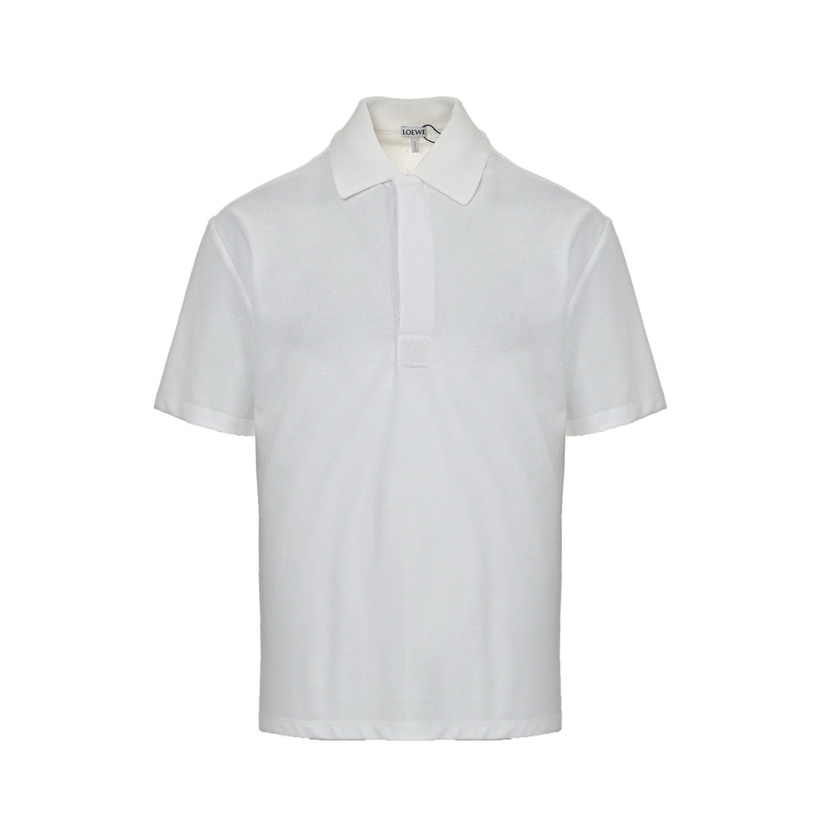 Loewe/Loewewe 25ss placket embroidered logo Polo short sleeves