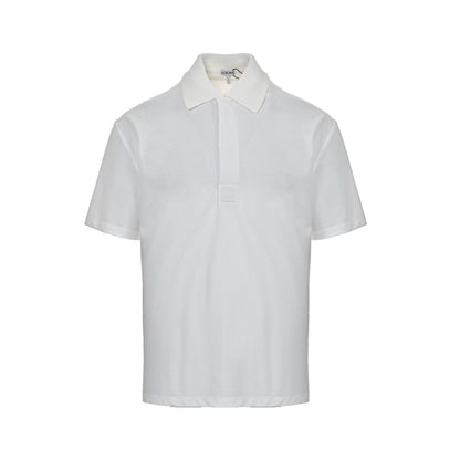 Loewe/Loewewe 25ss placket embroidered logo Polo short sleeves