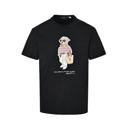 Ralph Lauren classic printed embroidered bear short sleeves