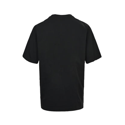Saint Laurent ripped embroidery hot diamond short sleeves