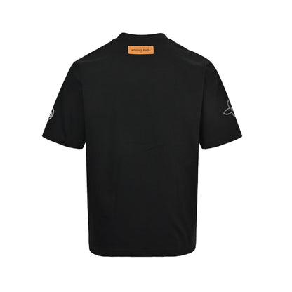 Louis Vuitton 26ss short sleeves with letter logo embroidery on the chest