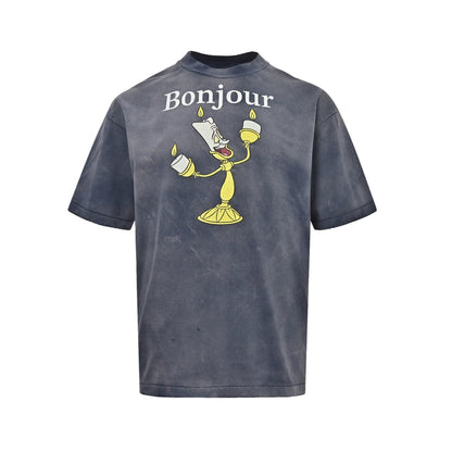 SAINT MICHAEL Candelabra Lumia Print Short Sleeve