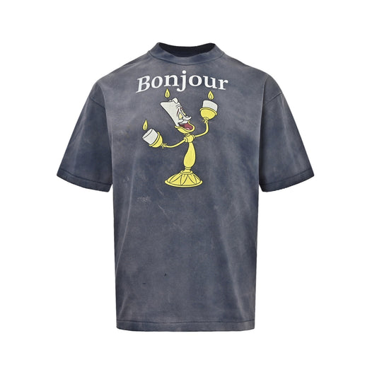 SAINT MICHAEL Candelabra Lumia Print Short Sleeve