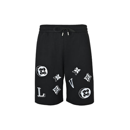 Louis Vuitton 26ss ghosting presbyopic embroidered shorts
