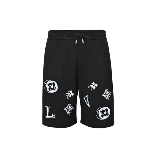 Louis Vuitton 26ss ghosting presbyopic embroidered shorts