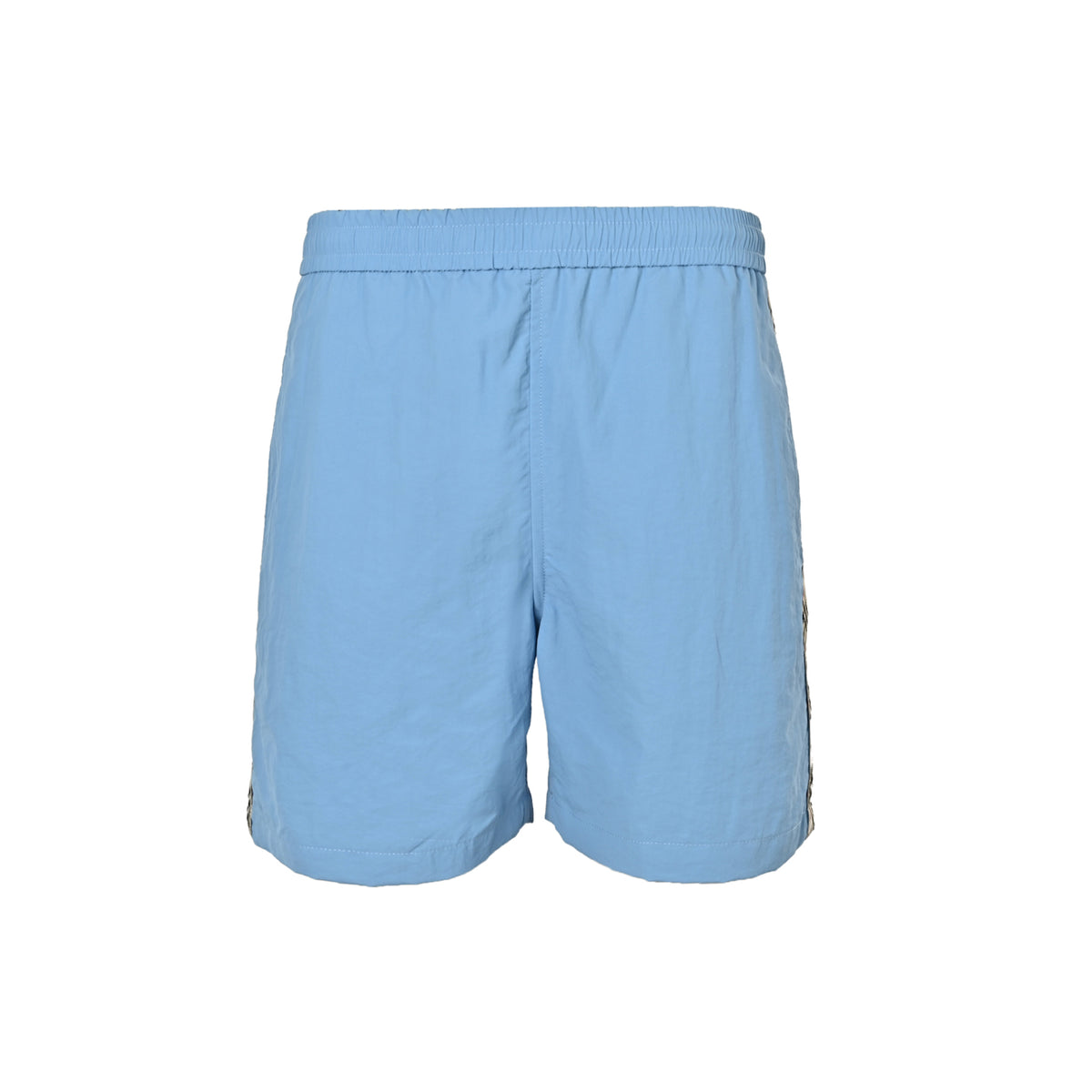 Burberry drawstring nylon side plaid web beach shorts