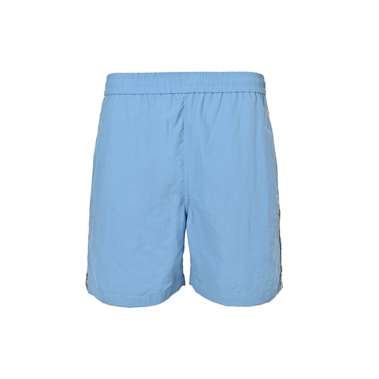 Burberry drawstring nylon side plaid web beach shorts