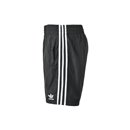 Balenciaga & Adidas co-branded clover embroidered web shorts