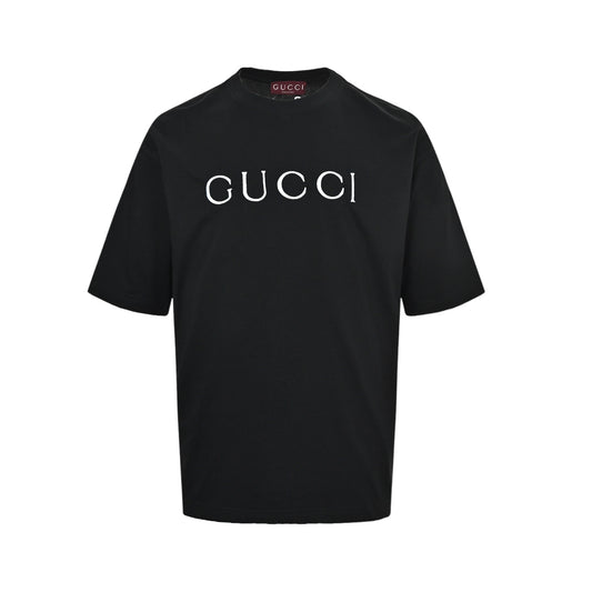 Gucci classic embroidered letter logo short sleeves