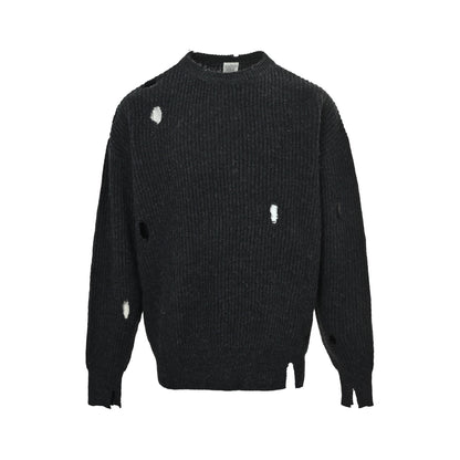 Saturday Ofus ripped lazy crew neck sweater