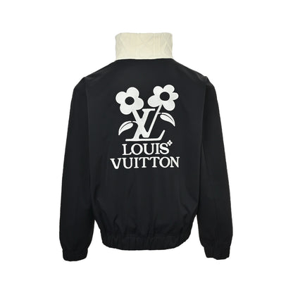 Louis Vuitton cable neck belted jacket