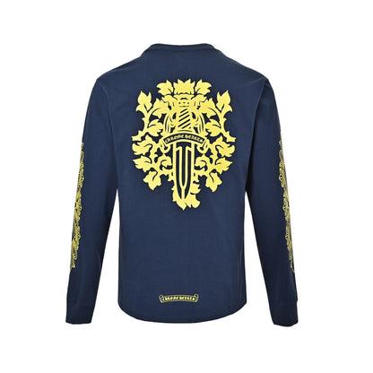 Chrome Hearts/Chrome Heart Sword Print Long Sleeve T-Shirt