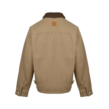 Louis Vuitton Khaki Pocket Cotton Canvas Work Belt Jacket