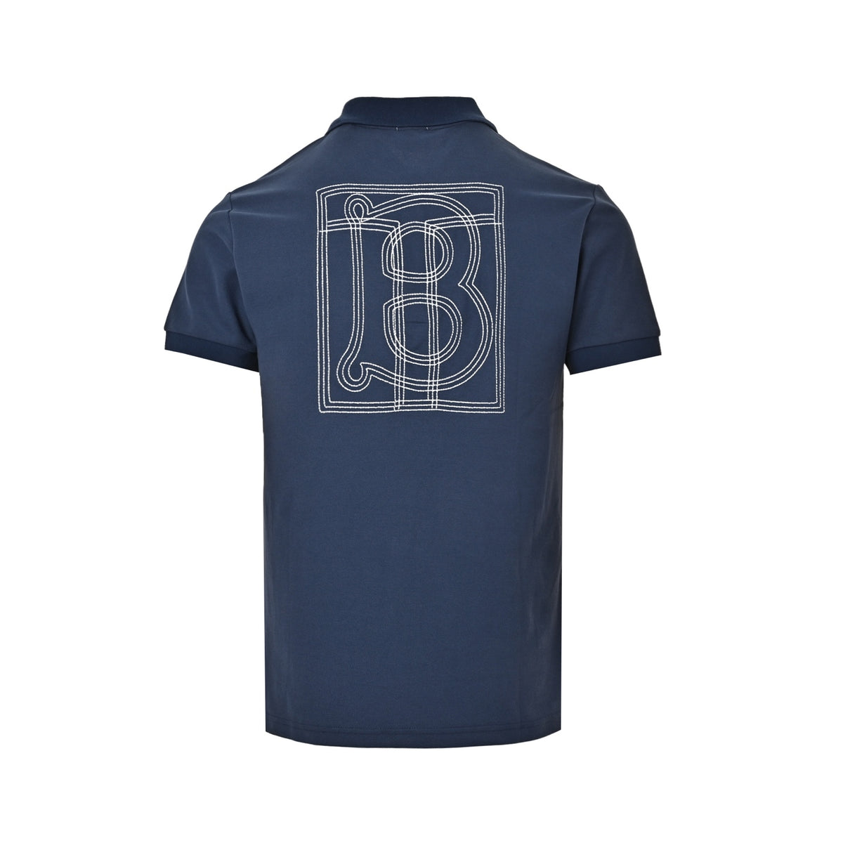Burberry Polo short sleeves with large TB stitching embroidery on the back