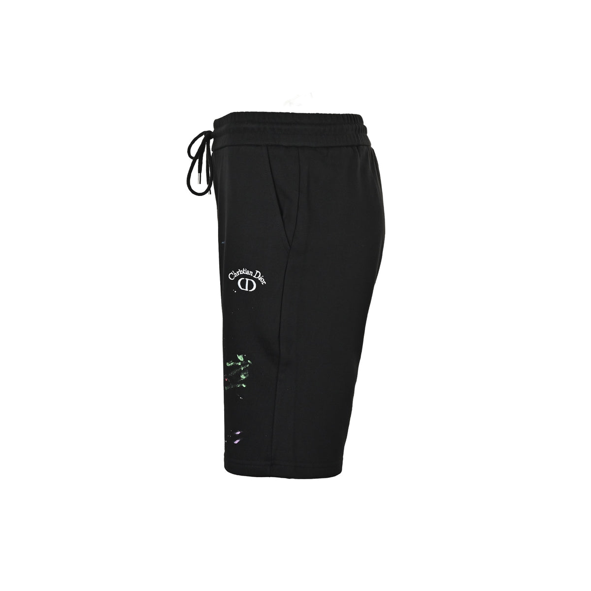 Dior inkjet graffiti embroidered logo shorts