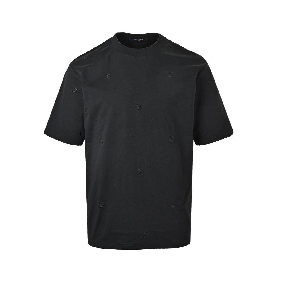 LouisVuitton/Louis Vuitton 26ss full dark pattern embroidered logo short sleeves