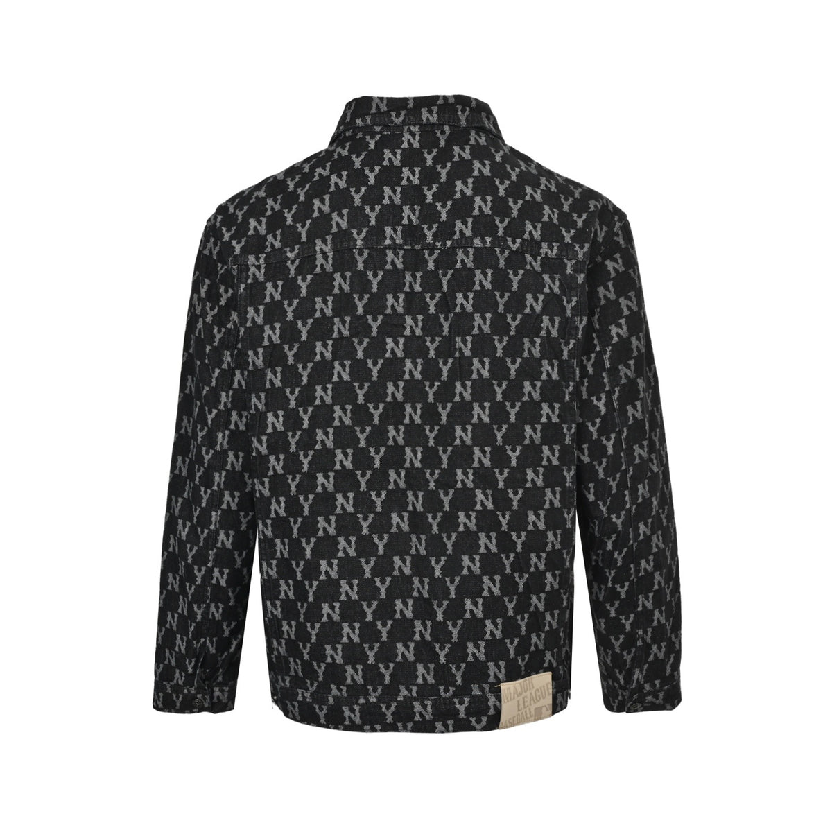 MLВ embroidered logo all over denim shirt jacket
