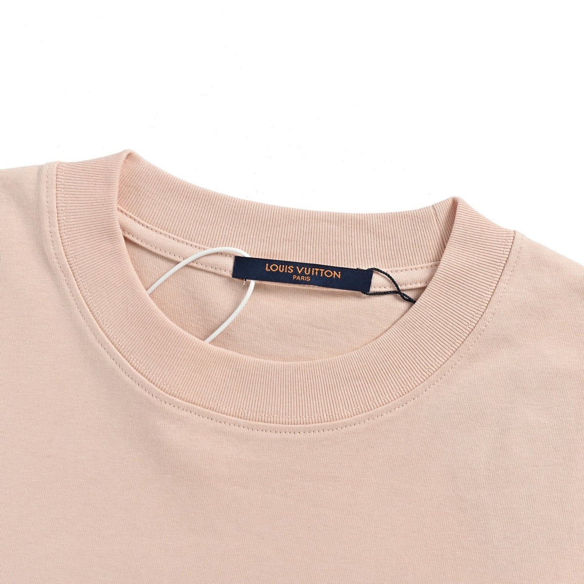 Louis Vuitton 26ss chest leather brand logo short sleeves