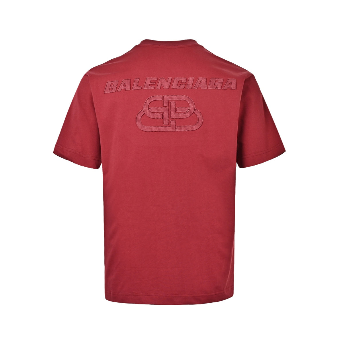 Balenciaga lock letter embroidered logo short sleeves