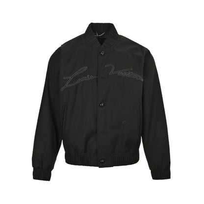 Louis Vuitton Fei Dong embroidered silhouette baseball flight jacket