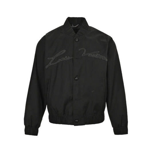 Louis Vuitton Fei Dong embroidered silhouette baseball flight jacket