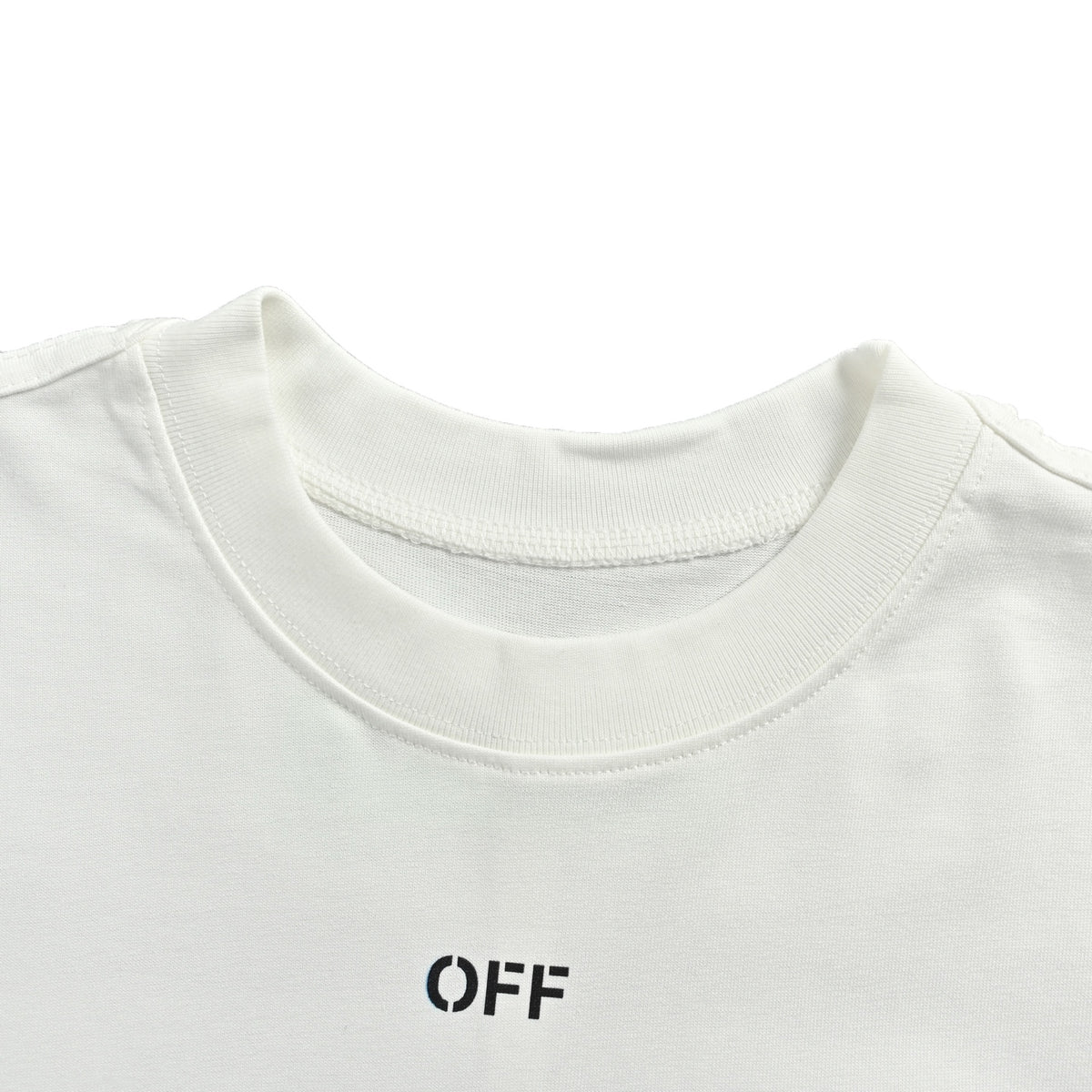 OFF WHITE band portrait spray paint arrow print short sleeves