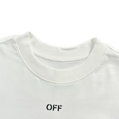 OFF WHITE band portrait spray paint arrow print short sleeves