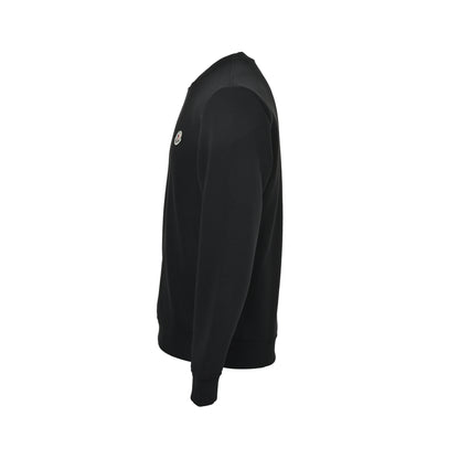Moncler/Mask Classic Logo Velvet Round Neck Sweatshirt