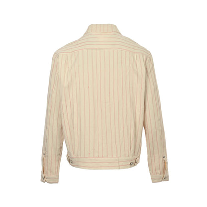 Dior 25Fw embroidered letter striped denim jacket