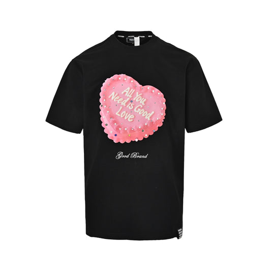 GOOD BRAND GB love cake print short sleeves