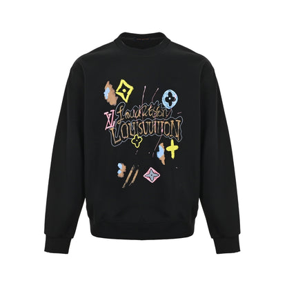 Louis Vuitton 25Fw painted round neck sweatshirt