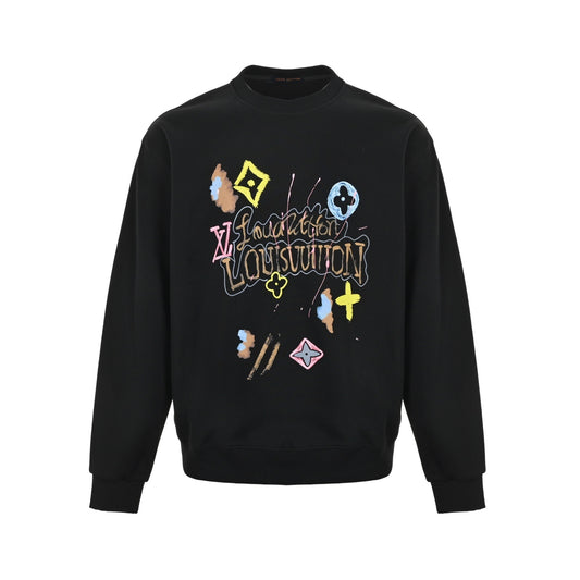 Louis Vuitton 25Fw painted round neck sweatshirt