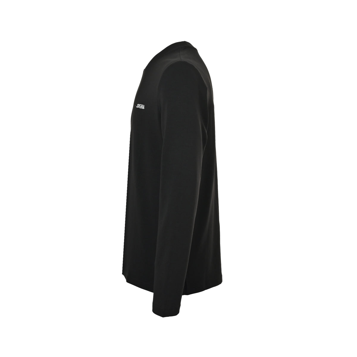 Zegna/Jegna 25Fw simple logo letter embroidered long-sleeved T-shirt