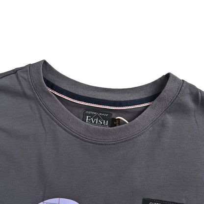Evisu/福神 BRANDALISED graffiti joint big M cartoon embroidered short sleeves