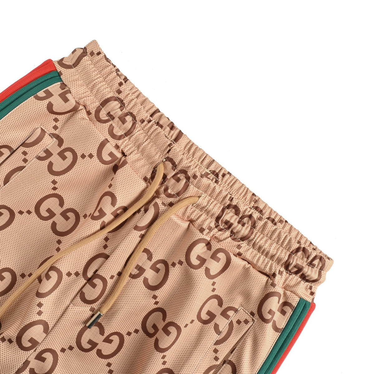 Gucci 25Fw all-over printed GG red and green webbing suit trousers