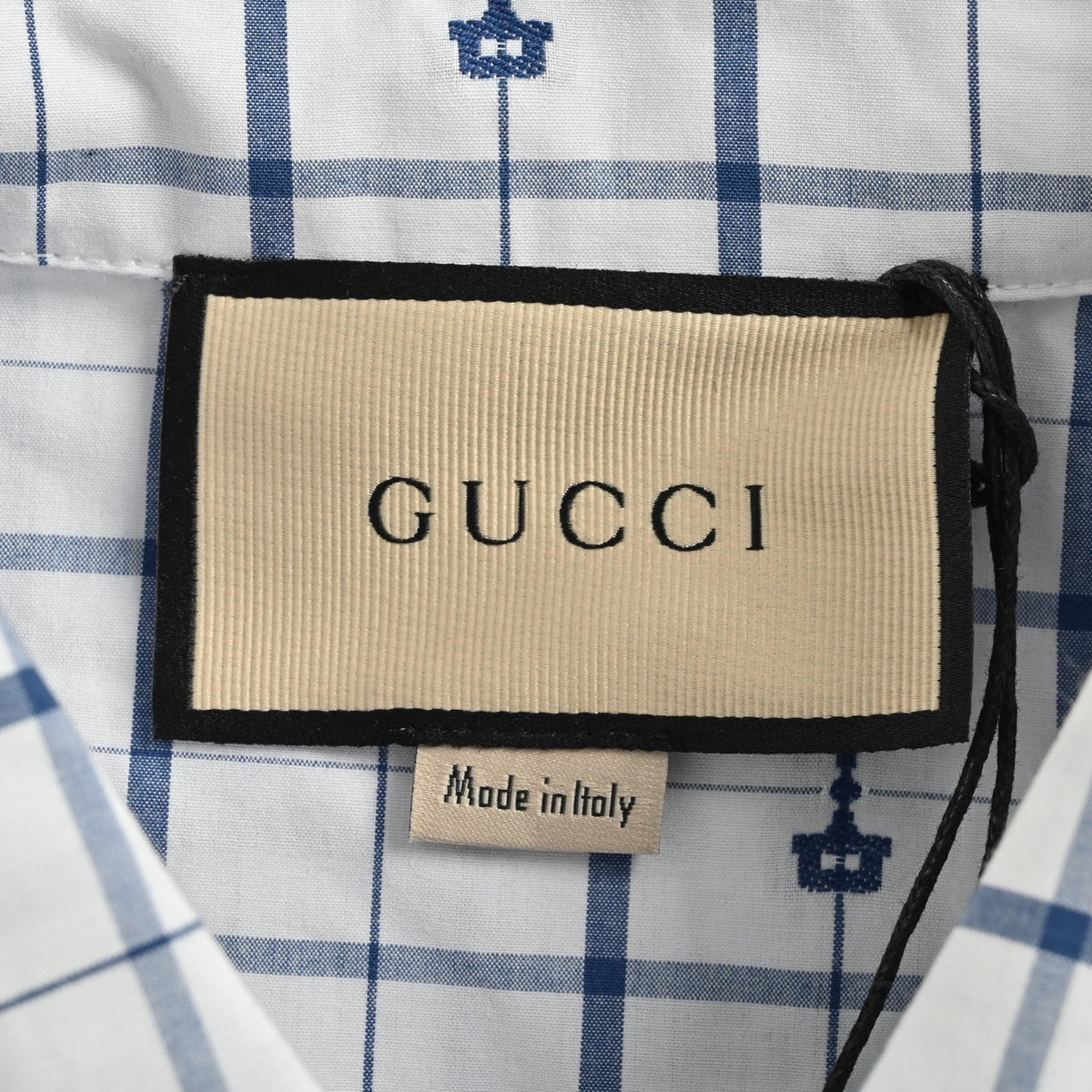 Gucci 24ss horsebit jacquard short-sleeved shirt