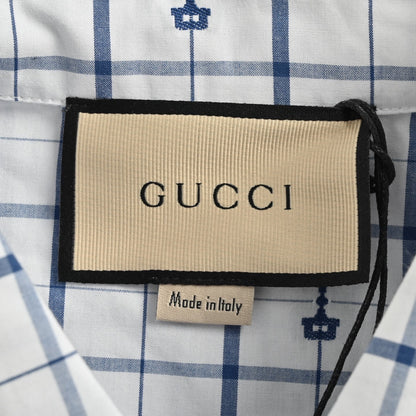 Gucci 24ss horsebit jacquard short-sleeved shirt