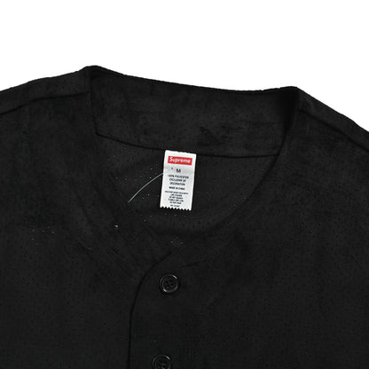 Supreme suede mesh baseball jersey short sleeve